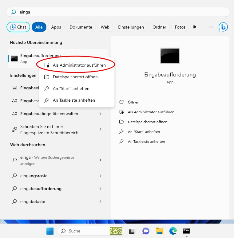eingabeaufforderung_als_administrator öffnen