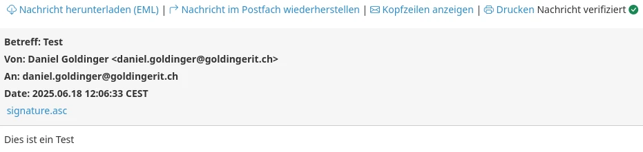 Mailarchiv - Mail wiederherstellen